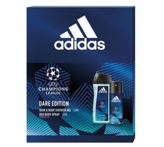 Adidas – zestaw prezentowy UEFA Dare Edition – dezodorant (150 ml) + żel pod prysznic (250 ml))