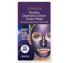 Skinlite Starkle Diamond Glitter Violet Mask – diamentowa maseczka peel-off w płachcie (10 g)