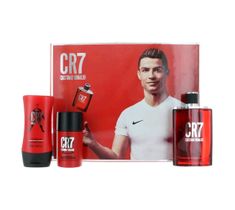 Cristiano Ronaldo CR7 zestaw woda toaletowa spray 100ml + dezodorant sztyft 75g + balsam po goleniu 100ml