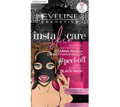 Eveline Cosmetics Insta Skin Care czarna maska peel-off głęboko oczyszczająca (10 ml)