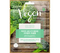 Lomi Lomi Vegan Sheet Mask – wegańska maseczka w płachcie Brokuł (20 ml)