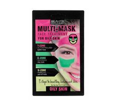 Beauty Formulas – Multi Mask Face Treatment zabieg na twarz do cery tłustej (3 x 5 g)