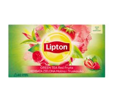 Lipton Green Tea herbata zielona Malina i Truskawka 40 torebek 56g