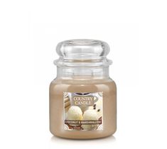 Country Candle – Średnia świeca zapachowa z dwoma knotami Coconut Marshmallow (453 g)