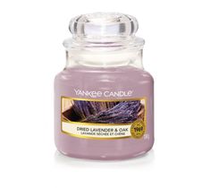 Yankee Candle – Świeca zapachowa mały słój Dried Lavender & Oak (104 g)