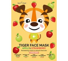 7th Heaven – Tiger Face Mask rewitalizująca maseczka w płachcie Apple & Strawberry (1 szt.)
