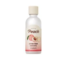 Skinfood Premium Peach Cotton Toner – tonik brzoskwiniowy do twarzy (180 ml)