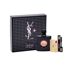 Yves Saint Laurent – Black Opium Pour Femme zestaw woda perfumowana spray 50ml + Volume Effect Faux Cils Mascara 1 High Density Black 2ml + Rouge Pur Couture 1 1.4ml (1 szt.)
