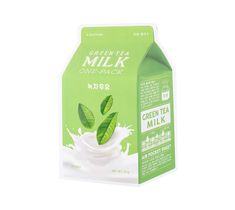 A'Pieu Milk One-pack Soothing kojąca maseczka Green Tea 20g