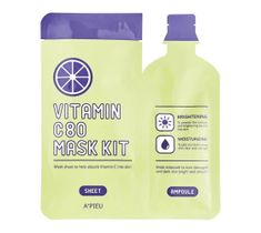 A'Pieu Vitamin C 80 Mask Kit rozjaśniająca maseczka w płachcie 27g