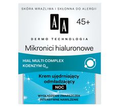 AA Dermo Technology Hyaluronic Microns Night Cream 45+ ujędrniająco-odmładzający krem na noc 50ml