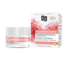 AA Flowers&Oils 65+ Efekt Liftingu krem przeciwzmarszczkowy na dzień i na noc 50ml