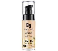 AA Make Up Satin Foundation IQ10 System podkład satynowy do skóry wrażliwej i skłonej do alergii 101 Ivory 30ml