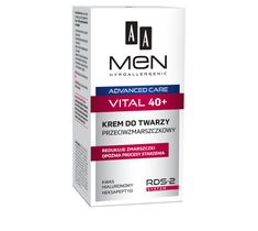 AA Men Advanced Care Vital 40+ krem do twarzy przeciwzmarszczkowy 50 ml