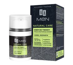 AA Men Natural Care Krem do twarzy przeciwzmarszczkowy (50 ml)