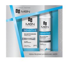 AA Men Sensitive zestaw żel do golenia nawilżający dla skóry bardzo wrażliwej 200ml + balsam po goleniu nawilżający dla skóry bardzo wrażliwej 100ml