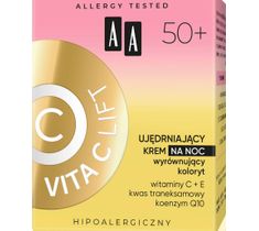 AA Vita C Lift 50+ Ujędrniający Krem na noc wyrównujący koloryt (50 ml)