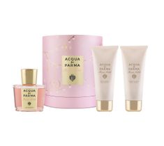 Acqua di Parma Rosa Nobile zestaw woda perfumowana spray (100 ml) + balsam do ciała (75 ml) + żel pod prysznic (75 ml)