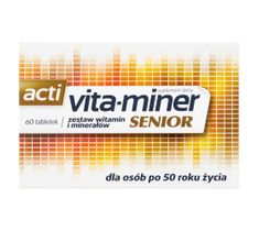 Acti vita-miner Senior zestaw witamin i minerałów suplement diety 60 tabletek