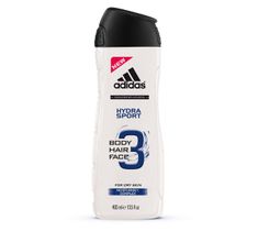 Adidas Hydra Sport żel pod prysznic 3w1 nawilżający i oczyszczający 400 ml
