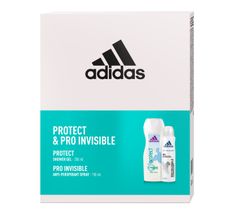 Adidas Zestaw prezentowy Pro Invisible & Protect Women deo spray 150ml+żel pod prysznic 250ml