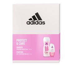 Adidas Zestaw prezentowy Protect & Care Women deo roll-on 50ml+żel pod prysznic 250ml