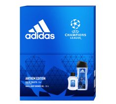 Adidas Zestaw prezentowy UEFA Anthem Edition Men woda toaletowa 50ml+żel pod prysznic 250ml (1 szt.)