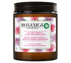 Air Wick Botanica świeca z wosku naturalnego pochodzenia Egzotyczna Róża & Afrykańskie Geranium (205 g)