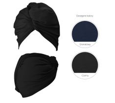 Anwen Wrape It Up – turban do włosów czarny (1 szt.)