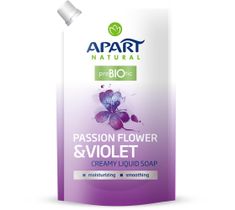 Apart Natural Prebiotic Refill kremowe mydło w płynie Passion Flower & Violet (400 ml)