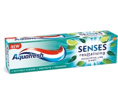 Aquafresh Senses Energising Pasta do zębów energizująca - Eucalyptus Limonka&Mięta (75 ml)