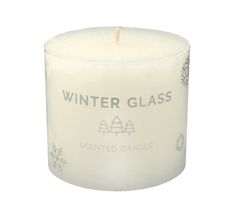 Artman – Boże Narodzenie Świeca zapachowa Winter Glass biały - walec mały (1 szt.)