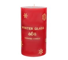 Artman – Boże Narodzenie Świeca zapachowa Winter Glass czerwona - walec średni (1 szt.)