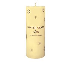 Artman – Boże Narodzenie Świeca zapachowa Winter Glass kremowa - walec duży (1 szt.)