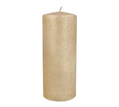 Artman – Świeca ozdobna Glamour rose gold - walec duży (1 szt.)