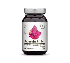 Aura Herbals Acerola Pink ekstrakt z owoców aceroli tabletki suplement diety 120g