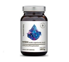 Aura Herbals MSM organiczny związek siarki suplement diety 120 tabletek