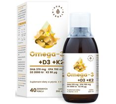 Aura Herbals Omega 3 + D3 + K2mk7 suplement diety w płynie 200ml