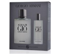 Giorgio Armani Acqua Di Gio Pour Homme – zestaw woda toaletowa spray (100 ml) + miniatura wody toaletowej (15 ml)