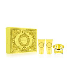 Versace – Yellow Diamond zestaw woda toaletowa spray 50ml + balsam do ciała 50ml + żel pod prysznic 50ml