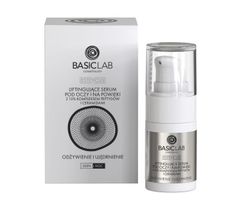 BasicLab Esteticus liftingujące serum pod oczy i na powieki 10% kompleks peptydów i ceramidów Odżywienie i Ujędrnienie (15 ml)