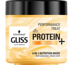Gliss Kur– Performance Treat 4-in-1 Nutrition Mask maska odżywcza do włosów Protein + Shea Butter (400 ml)