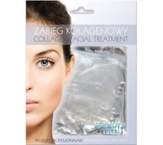 Beauty Face Collagen Facial Treatment odmładzająco rozświetlający zabieg kolagenowy z diamentami i drobinkami srebra