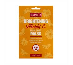 Beauty Formulas Brightening Vitamin C rozjaśniająca maska do twarzy z witaminą C (1 szt.)