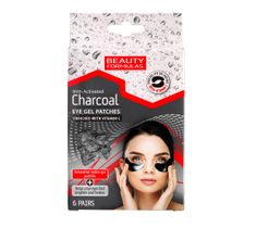 Beauty Formulas Charcoal żelowe płatki pod oczy z aktywnym węglem 1 op. - 6 szt.