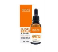 Beauty Formulas Glowing Serum rozjaśniające serum do twarzy 2% Vitamin C (30 ml)