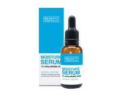 Beauty Formulas Moisture Serum nawilżające serum do twarzy 1% Hyaluronic Acid (30 ml)