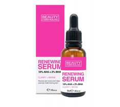 Beauty Formulas Renewing Serum odnawiające serum do twarzy 10% AHA + 2% BHA (30 ml)