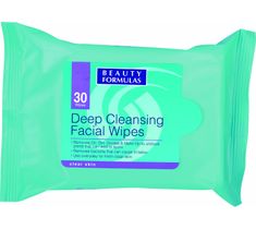 Beauty Formulas Skin Care Głęboko oczyszczające chusteczki do twarzy 30 szt
