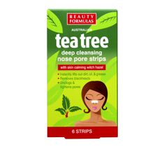 Beauty Formulas Tea Tree paski na nos głęboko oczyszczające 1 op - 6 szt.